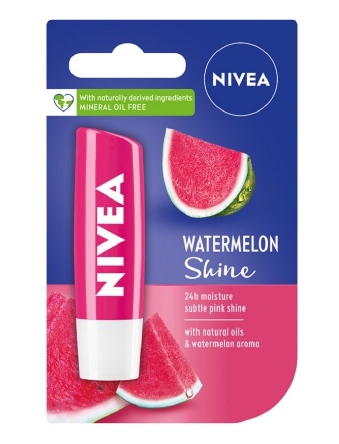 Nivea Watermelon Shine защитная помада для губ, 4.8 g 
Nivea Watermelon Shine защитная помада для губ, 4.8 g