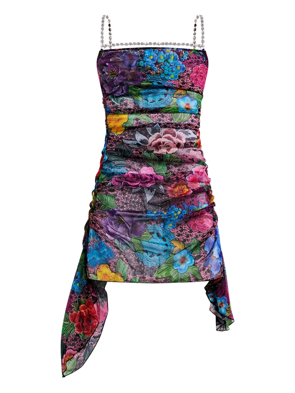 Мини-платье с цветочным принтом, украшенное кристаллами AREA, розовый
Мини-платье с цветочным принтом, украшенное кристаллами AREA, розовый