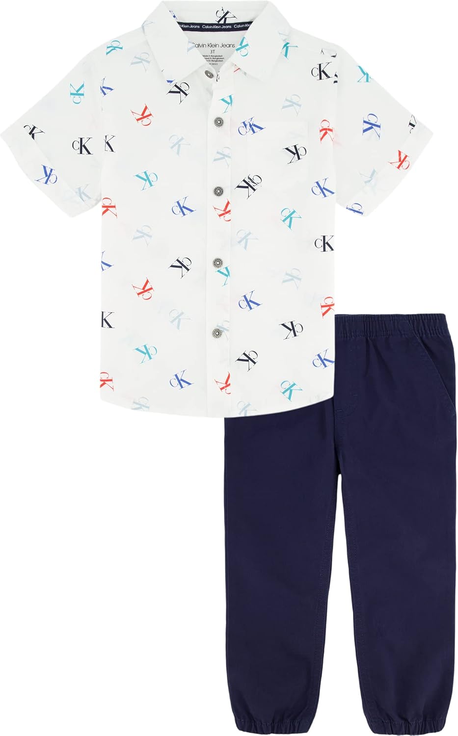 Комплект из 2 предметов: рубашка и брюки Calvin Klein для девочек, Bright White Printed
Комплект из 2 предметов: рубашка и брюки Calvin Klein для девочек, Bright White Printed
