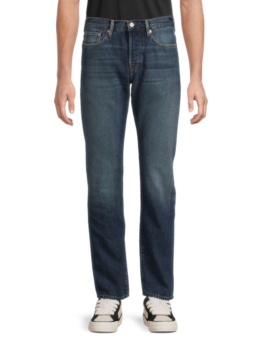 Джинсы стандартного кроя темного цвета Paul Smith, цвет Dark Wash
Джинсы стандартного кроя темного цвета Paul Smith, цвет Dark Wash