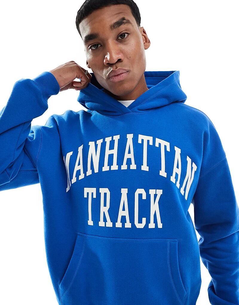 Свободная толстовка с капюшоном с университетским мотивом синего цвета Hollister
Свободная толстовка с капюшоном с университетским мотивом синего цвета Hollister