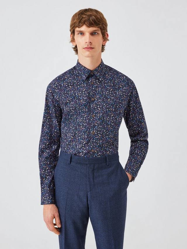 Хлопковая рубашка с длинными рукавами и воротником в горошек из поплина Paul Smith
Хлопковая рубашка с длинными рукавами и воротником в горошек из поплина Paul Smith