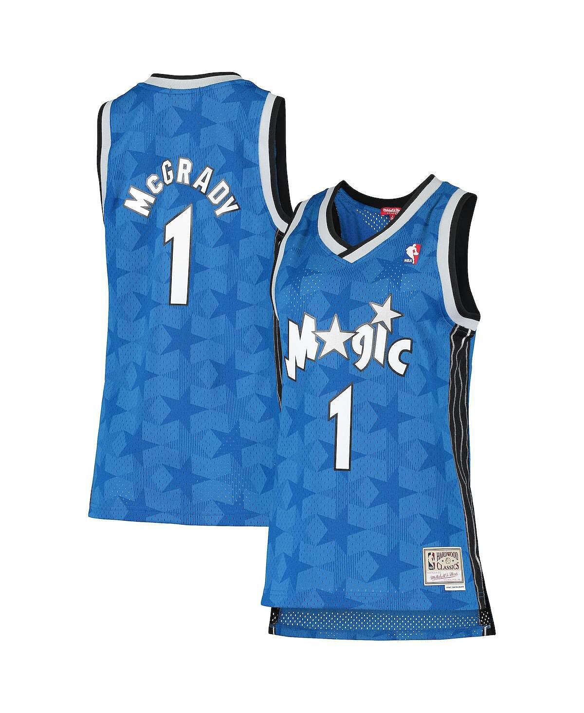 Женское джерси Tracy McGrady Blue Orlando Magic 2000-01 Hardwood Classics Swingman Mitchell & Ness, синий 
Женское джерси Tracy McGrady Blue Orlando Magic 2000-01 Hardwood Classics Swingman Mitchell & Ness, синий