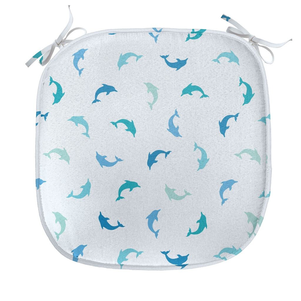 Подушка ABAKUHAUS Sea Creatures для стульев для столовой, прыгающие млекопитающие, декоративная водонепроницаемая подушка с ремнями для кухонных сидений, 40 см x 40 см, бирюзовый синий, белый
Подушка ABAKUHAUS Sea Creatures для стульев для столовой, прыгающие млекопитающие, декоративная водонепроницаемая подушка с ремнями для кухонных сидений, 40 см x 40 см, бирюзовый синий, белый