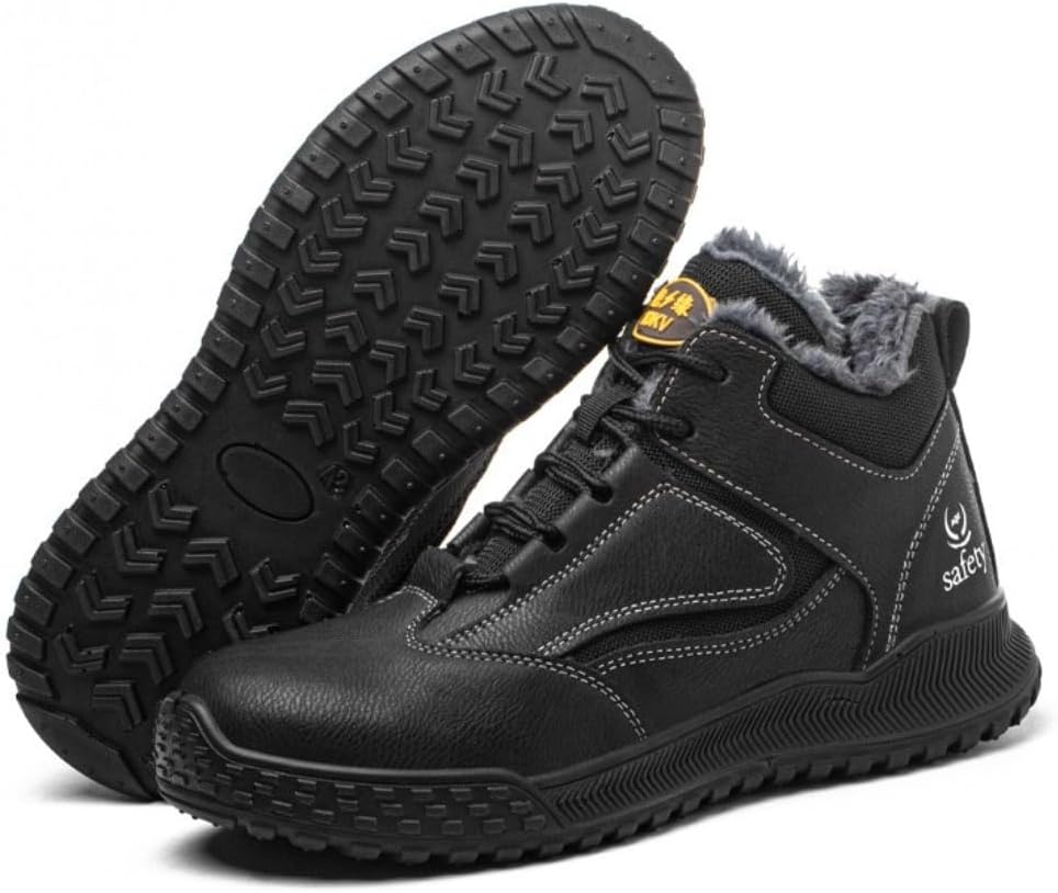 Ботинки Airloc с зимним стальным носком для мужчин и женщин, теплые, стойкие к проколам, удобная защитная обувь для промышленного строительства и работы на открытом воздухе зимой, черный
Ботинки Airloc с зимним стальным носком для мужчин и женщин, теплые, стойкие к проколам, удобная защитная обувь для промышленного строительства и работы на открытом воздухе зимой, черный