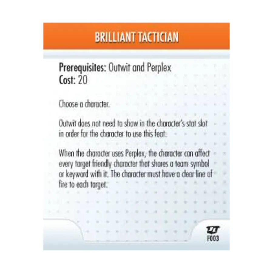 Карта подвига — блестящий тактик, DC HeroClix - Justice League - Singles
Карта подвига — блестящий тактик, DC HeroClix - Justice League - Singles