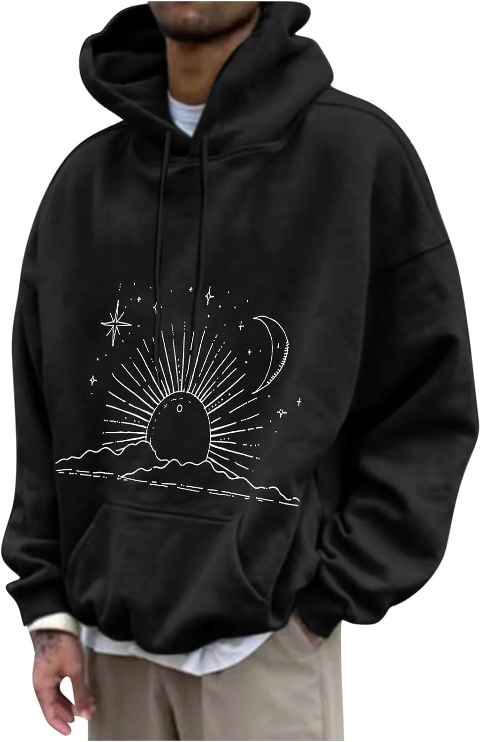 Толстовка с капюшоном для мужчин, графический дизайн, длинный рукав, карман
Толстовка с капюшоном для мужчин, графический дизайн, длинный рукав, карман