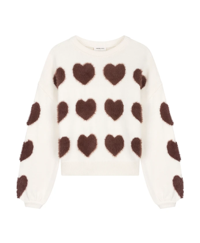 Пуловер с сердечком Fabienne Chapot, белый
Пуловер с сердечком Fabienne Chapot, белый