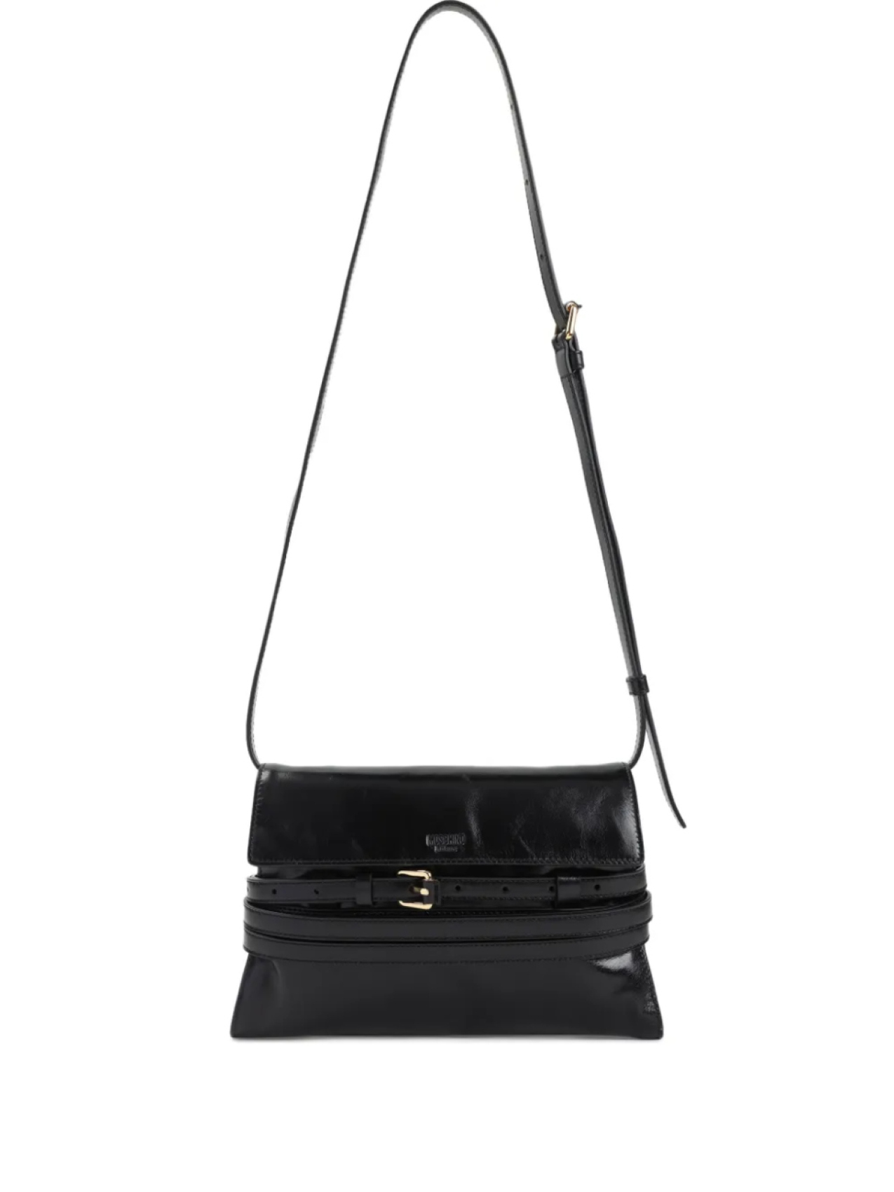 Кожаная сумка через плечо Moschino с пряжкой, черный
Кожаная сумка через плечо Moschino с пряжкой, черный