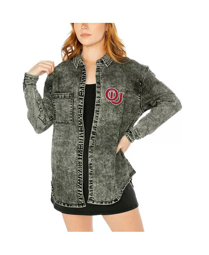 Женская джинсовая куртка на пуговицах цвета уголь Oklahoma Sooners Multi-Hit Tri-Blend Oversize Gameday Couture
Женская джинсовая куртка на пуговицах цвета уголь Oklahoma Sooners Multi-Hit Tri-Blend Oversize Gameday Couture