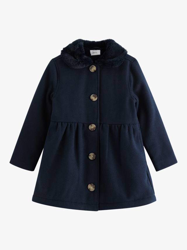 Детское пальто с отделкой из искусственного меха Lindex, Dark Navy
Детское пальто с отделкой из искусственного меха Lindex, Dark Navy