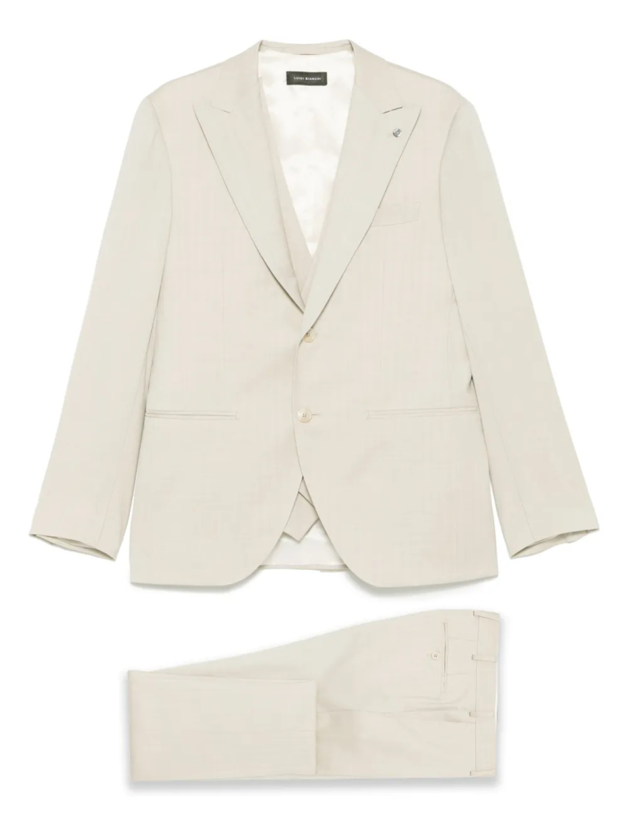 Костюм с узором «ёлочка» LUIGI BIANCHI MANTOVA, нейтральный
Костюм с узором «ёлочка» LUIGI BIANCHI MANTOVA, нейтральный