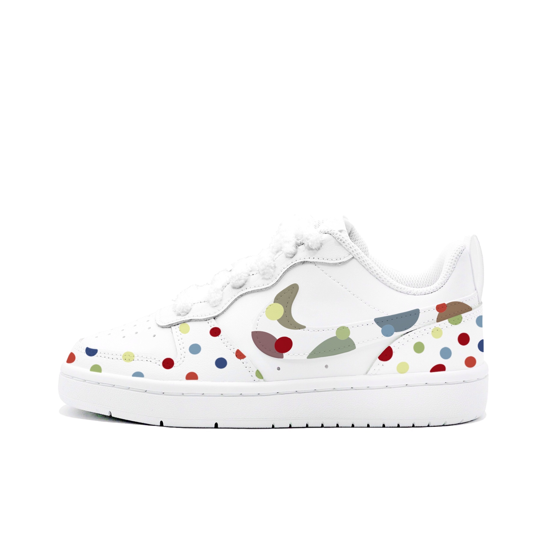 Nike Кроссовки для скейтбординга Court Borough Neon Polka Dot, Gabbe Made низкие детские White Pink Unisex
Nike Кроссовки для скейтбординга Court Borough Neon Polka Dot, Gabbe Made низкие детские White Pink Unisex