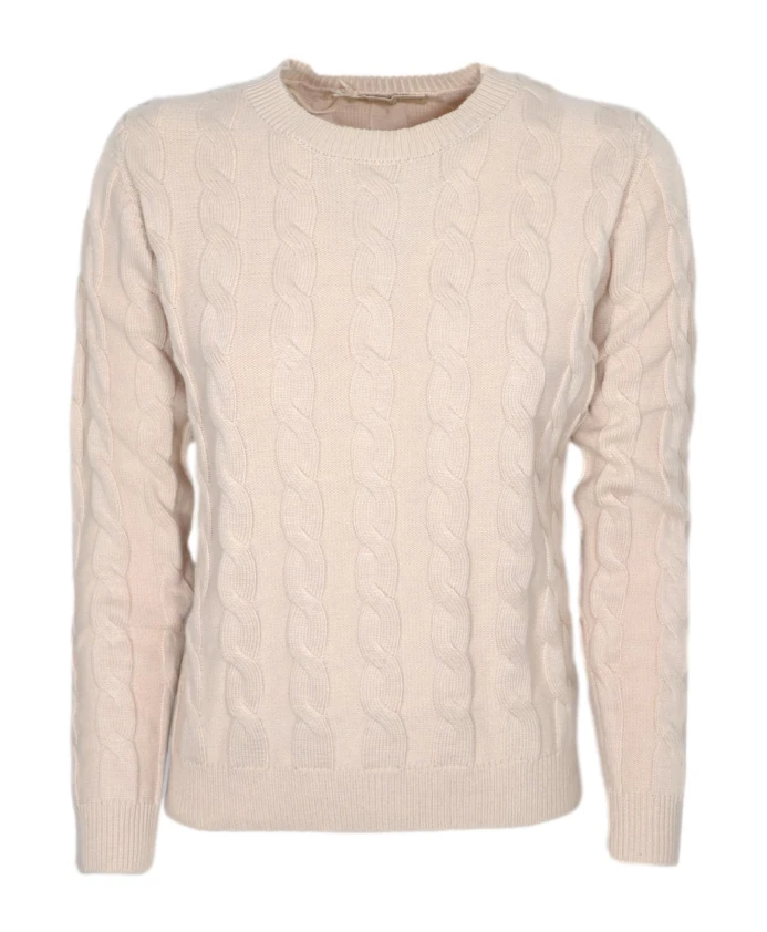 Плетеный свитер с круглым вырезом из кашемира и шерсти. Cashmere Company, белый
Плетеный свитер с круглым вырезом из кашемира и шерсти. Cashmere Company, белый