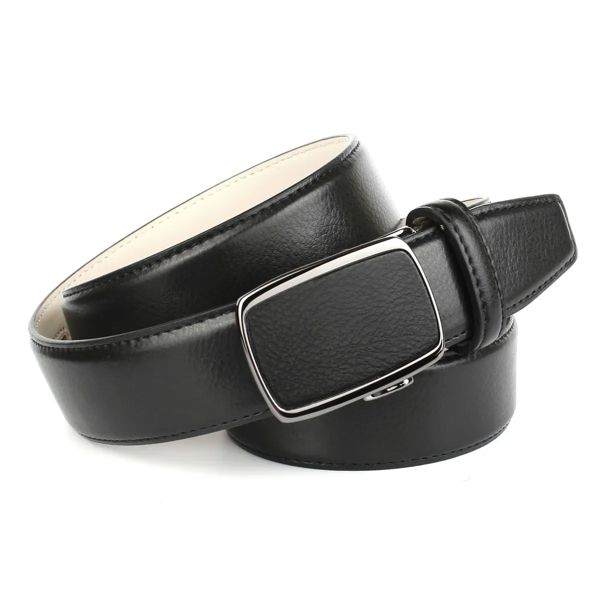 Кожаный ремень Anthoni Crown с декоративной строчкой в тон, черный
Кожаный ремень Anthoni Crown с декоративной строчкой в тон, черный