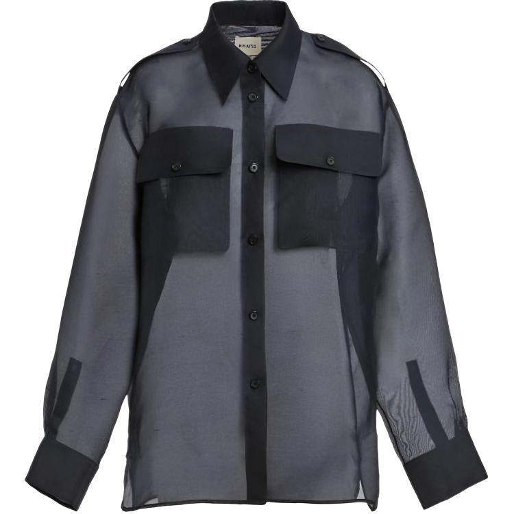 Полупрозрачная рубашка missa KHAITE, черный
Полупрозрачная рубашка missa KHAITE, черный