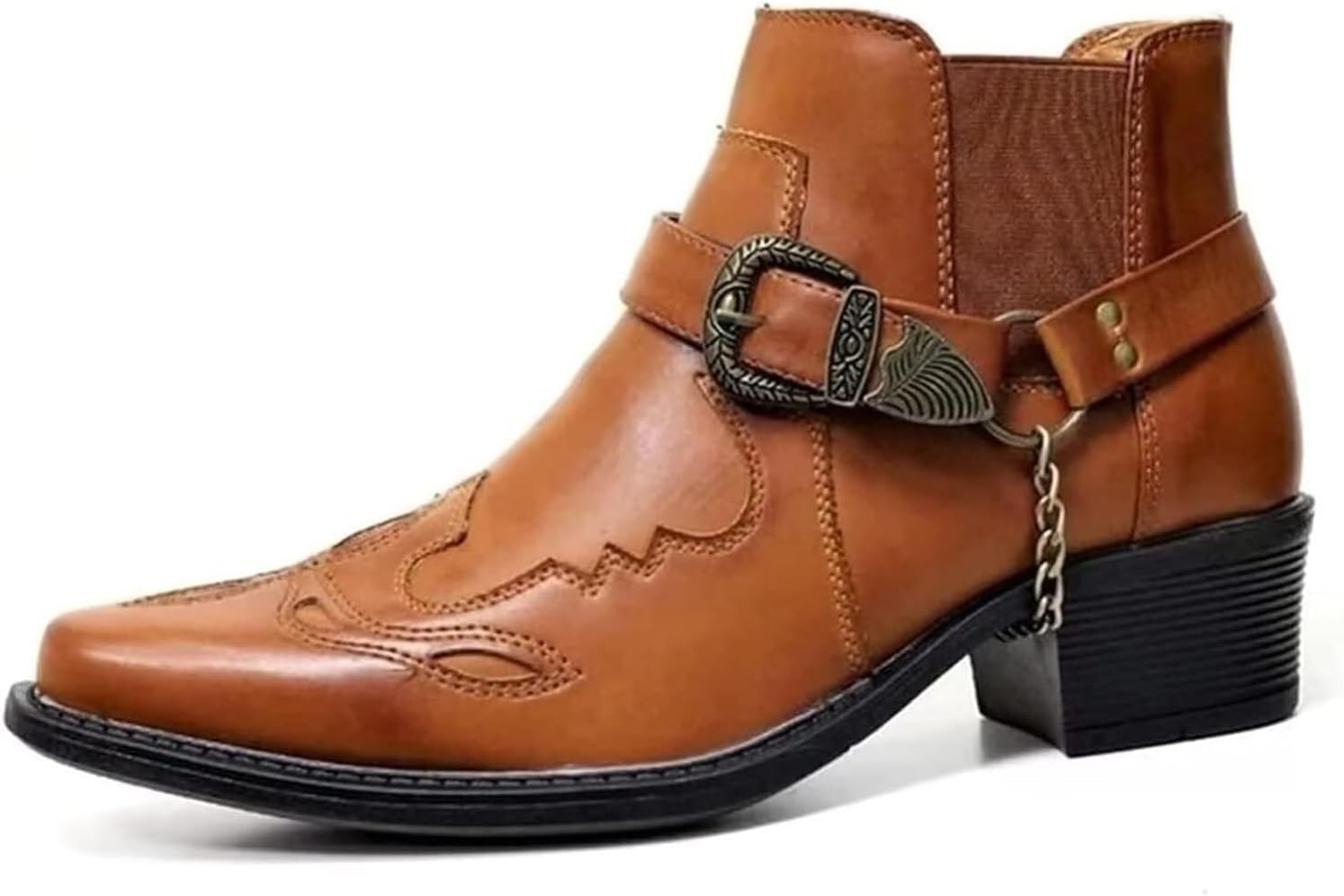 Мужские винтажные ковбойские сапоги с острым носком, модные западные сапоги с характерным ремешком и массивным каблуком, на слипоне Generic, желтый
Мужские винтажные ковбойские сапоги с острым носком, модные западные сапоги с характерным ремешком и массивным каблуком, на слипоне Generic, желтый