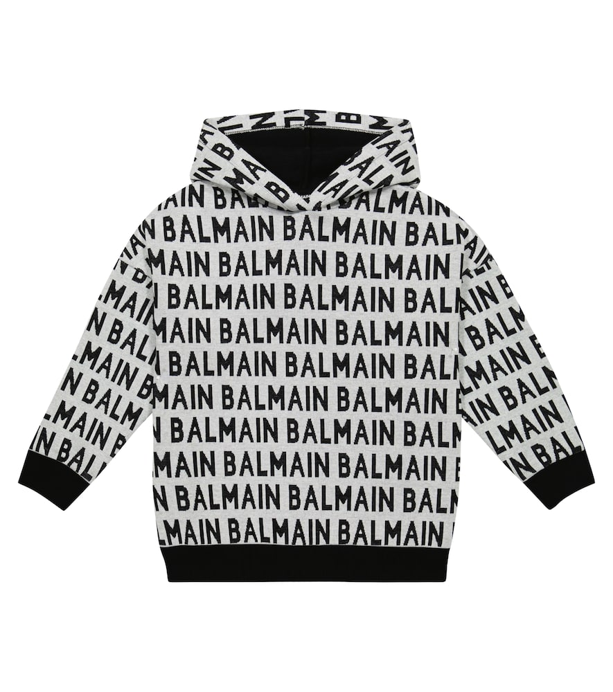 Джаккардовый хлопковый худи Logo Balmain Kids
Джаккардовый хлопковый худи Logo Balmain Kids