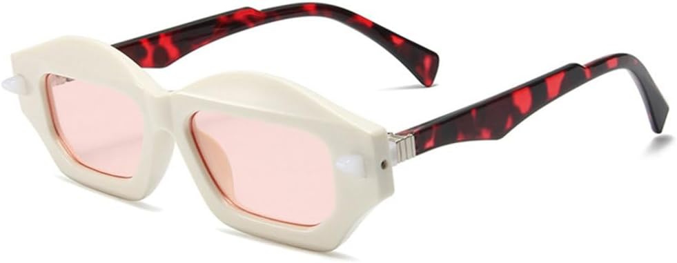 Модные уникальные солнцезащитные очки в форме многоугольного кошачьего глаза, двухцветные, для женщин и мужчин, в стиле ретро, с заклепками и градиентным переходом цвета TYUVIVO, Beige Leopard Pink
Модные уникальные солнцезащитные очки в форме многоугольного кошачьего глаза, двухцветные, для женщин и мужчин, в стиле ретро, с заклепками и градиентным переходом цвета TYUVIVO, Beige Leopard Pink