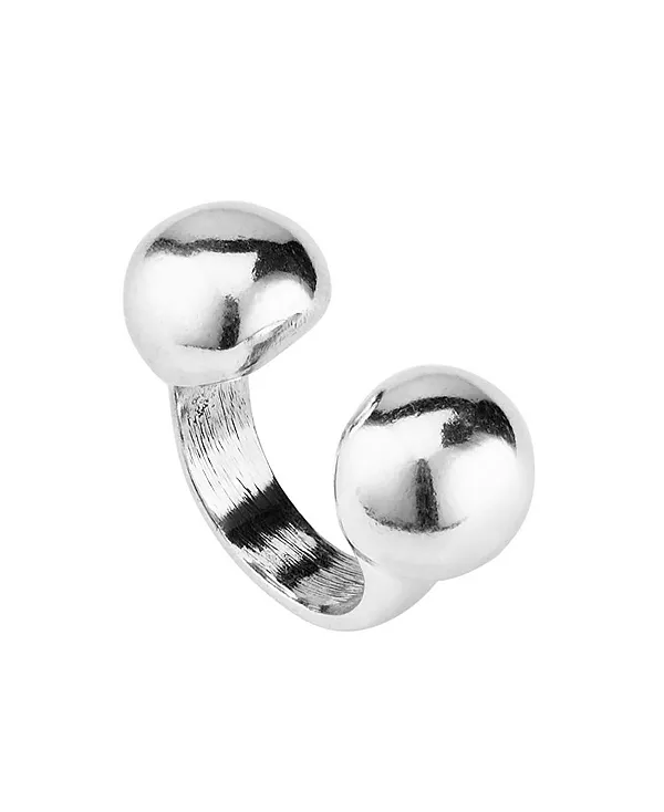 Металлическое кольцо с двумя шарами в стиле дзен с открытым центром Unode50, silver
Металлическое кольцо с двумя шарами в стиле дзен с открытым центром Unode50, silver