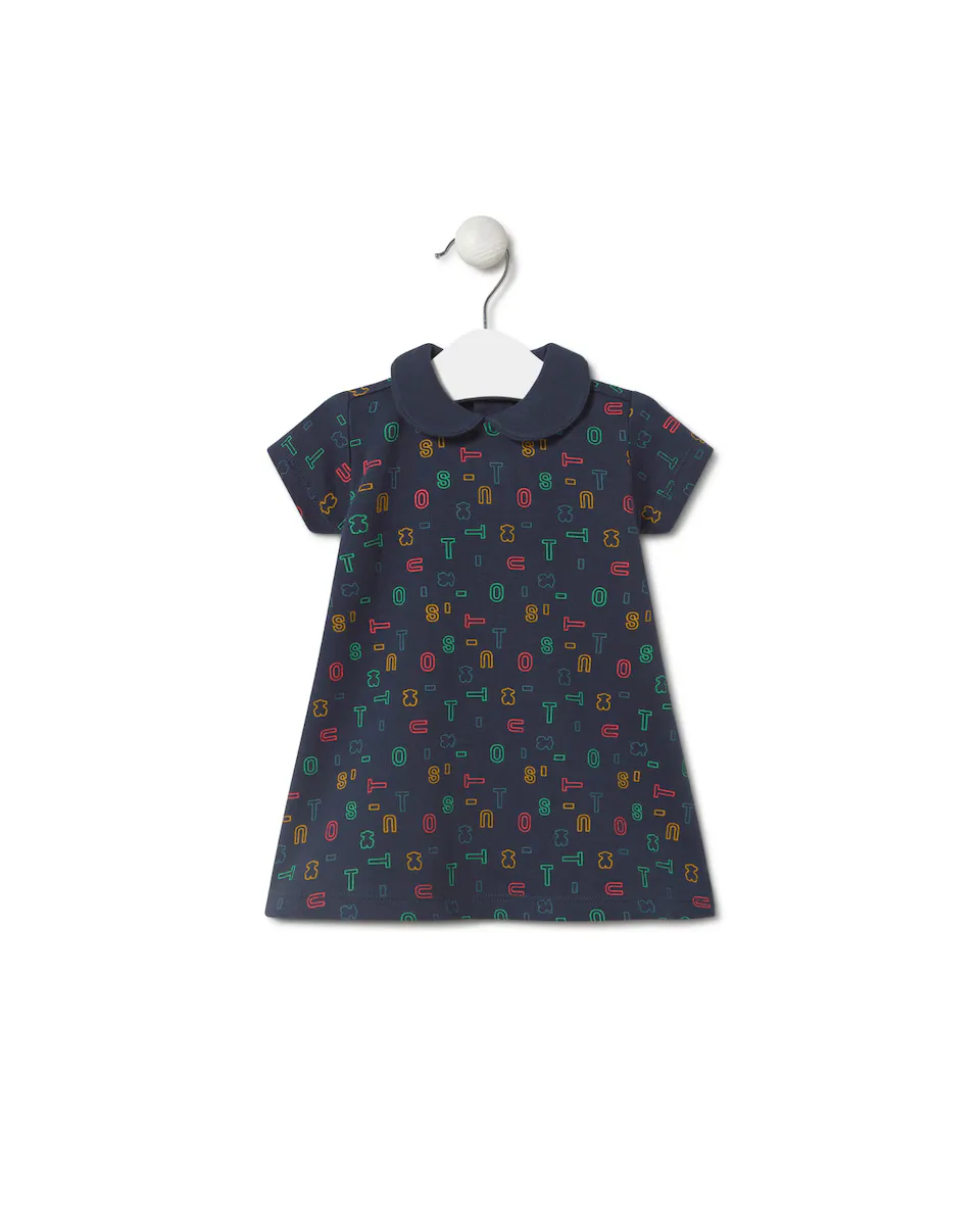 Платье из хлопка для девочки с разноцветными буквами логотипа Tous, темно-синий
Платье из хлопка для девочки с разноцветными буквами логотипа Tous, темно-синий