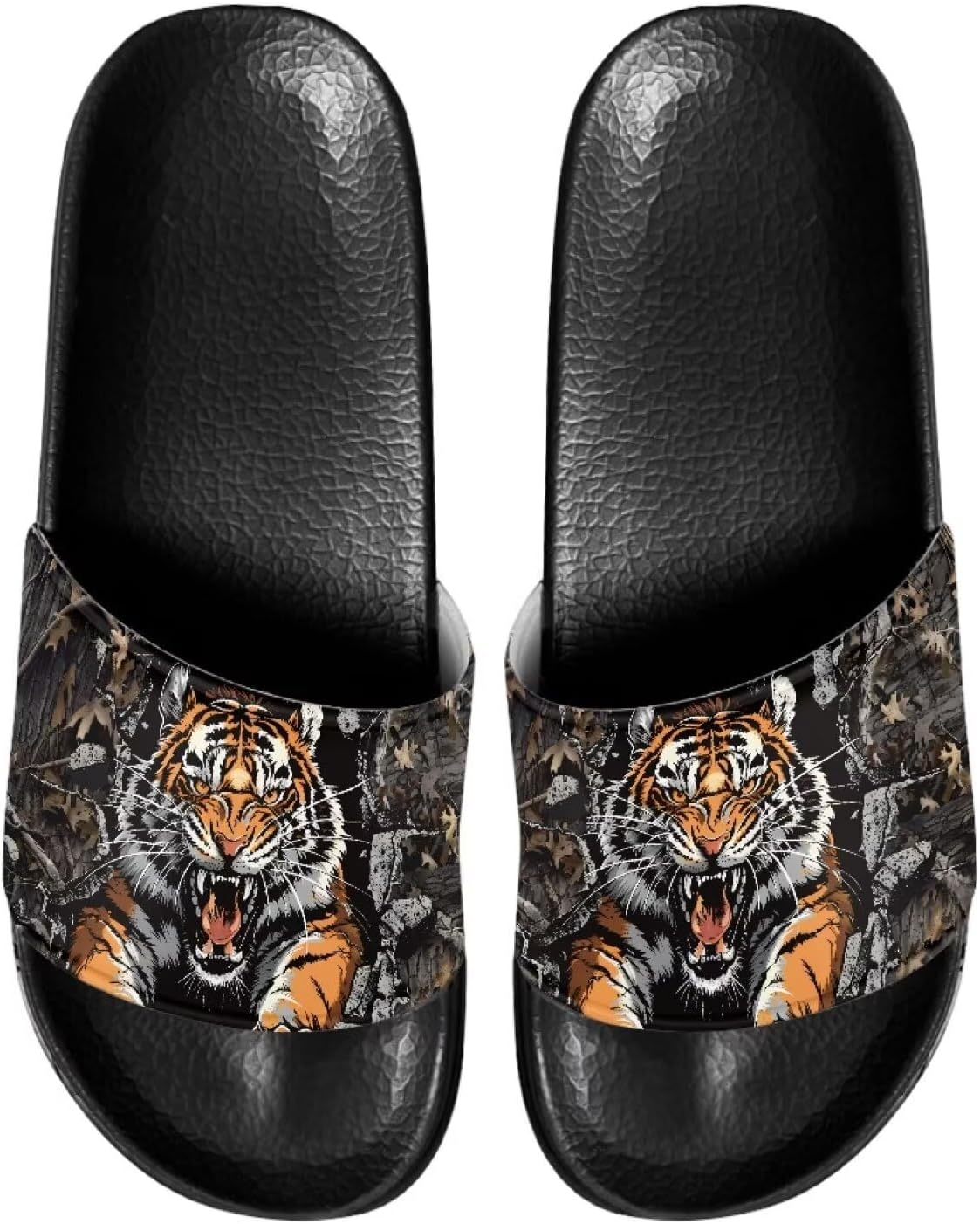 Мужские шлепанцы Gogavesne - легкие, нескользящие, с открытым носком, быстросохнущие, подходят для ванной, плавания, пляжа и прогулок, Ferocious Tiger
Мужские шлепанцы Gogavesne - легкие, нескользящие, с открытым носком, быстросохнущие, подходят для ванной, плавания, пляжа и прогулок, Ferocious Tiger