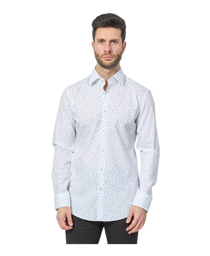 Белая рубашка приталенного кроя с цветочным принтом Hugo, белый
Белая рубашка приталенного кроя с цветочным принтом Hugo, белый