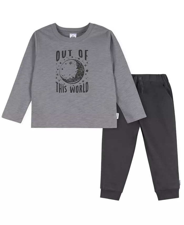 Детский комплект для мальчика: топ и джоггеры из 2 предметов Gerber, серый
Детский комплект для мальчика: топ и джоггеры из 2 предметов Gerber, серый