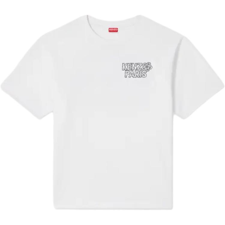 Вышитая футболка оверсайз с созвездием KENZO, серо-белая
Вышитая футболка оверсайз с созвездием KENZO, серо-белая