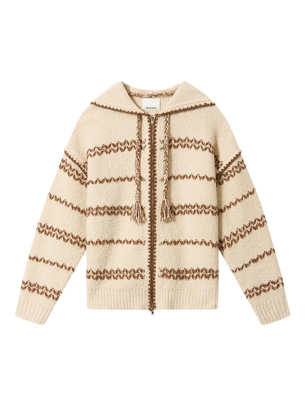 Полосатый кардиган ROLIAN с капюшоном Marant, кремовый
Полосатый кардиган ROLIAN с капюшоном Marant, кремовый