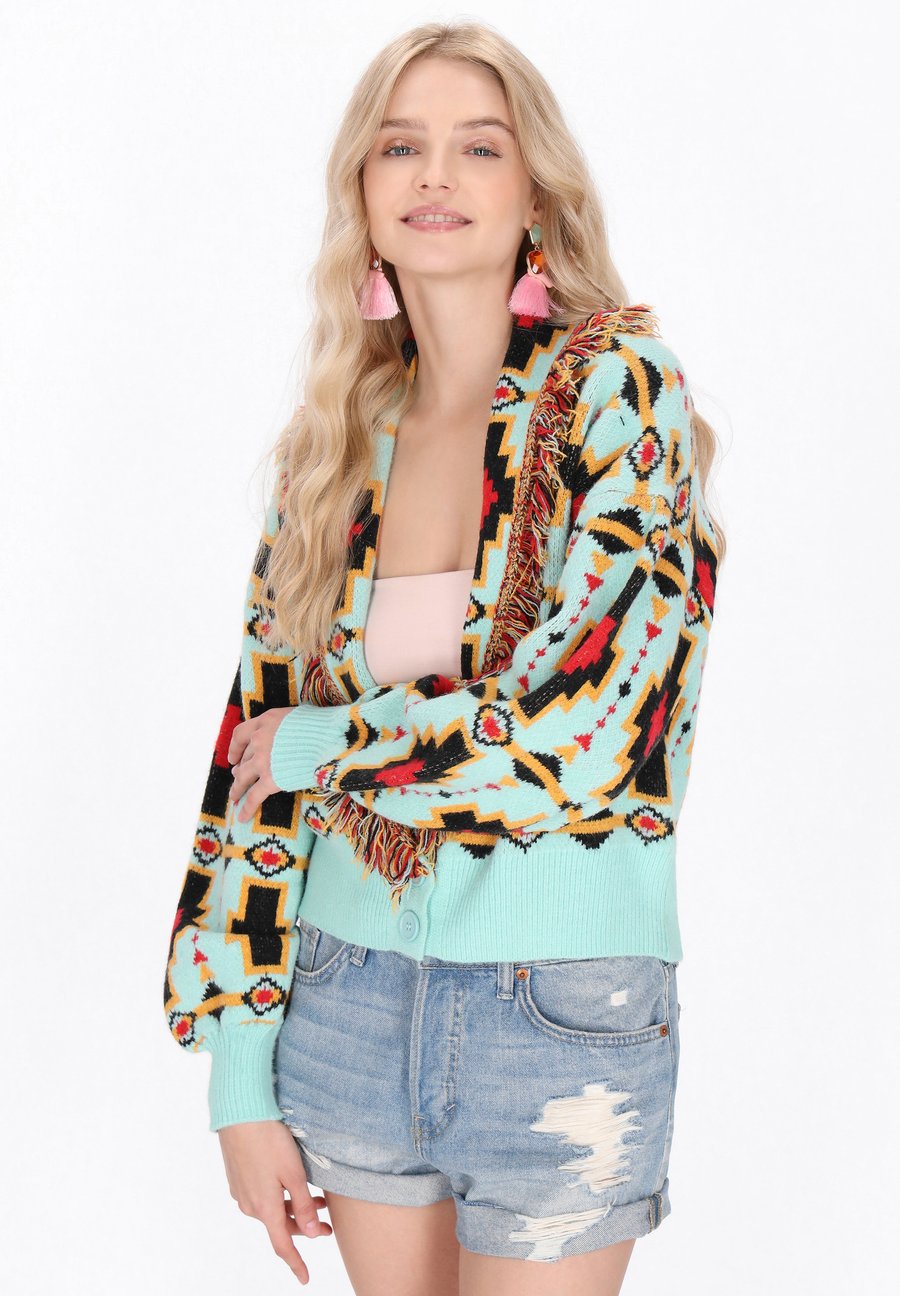 Кардиган IZIA Cardigan, Turquoise/Multicolor/Turquoise
Кардиган IZIA Cardigan, Turquoise/Multicolor/Turquoise