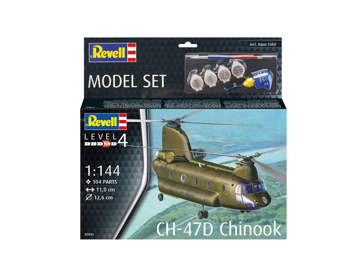 Набор моделей 1/144 /63825/ ch-47d чинук Revell
Набор моделей 1/144 /63825/ ch-47d чинук Revell