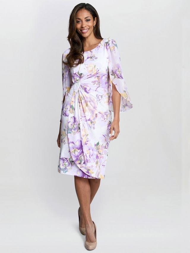 Платье Harmony с цветочным принтом и присборенной талией Gina Bacconi, Ivory/Multi
Платье Harmony с цветочным принтом и присборенной талией Gina Bacconi, Ivory/Multi