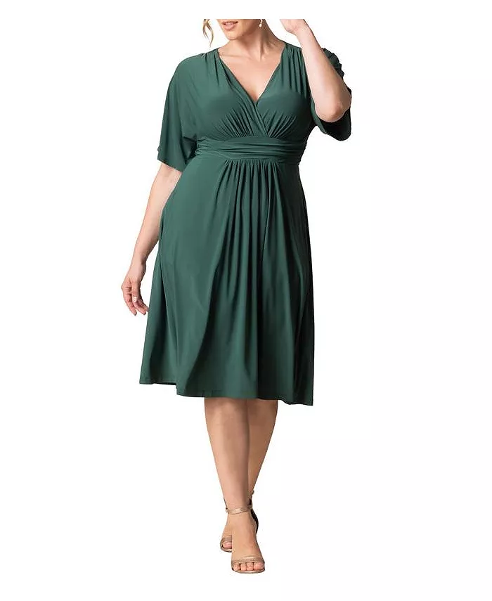 Платье миди силуэта А-силус Gia с карманами больших размеров Kiyonna, зеленый
Платье миди силуэта А-силус Gia с карманами больших размеров Kiyonna, зеленый