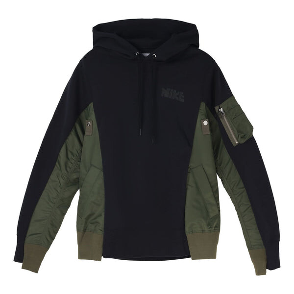 Толстовка x sacai hoodie 'pitch blue' Nike, зеленый 
Толстовка x sacai hoodie 'pitch blue' Nike, зеленый