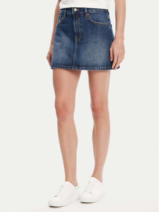 Джинсовая юбка обычного кроя 4AW7D004U United Colors Of Benetton, синий 
Джинсовая юбка обычного кроя 4AW7D004U United Colors Of Benetton, синий