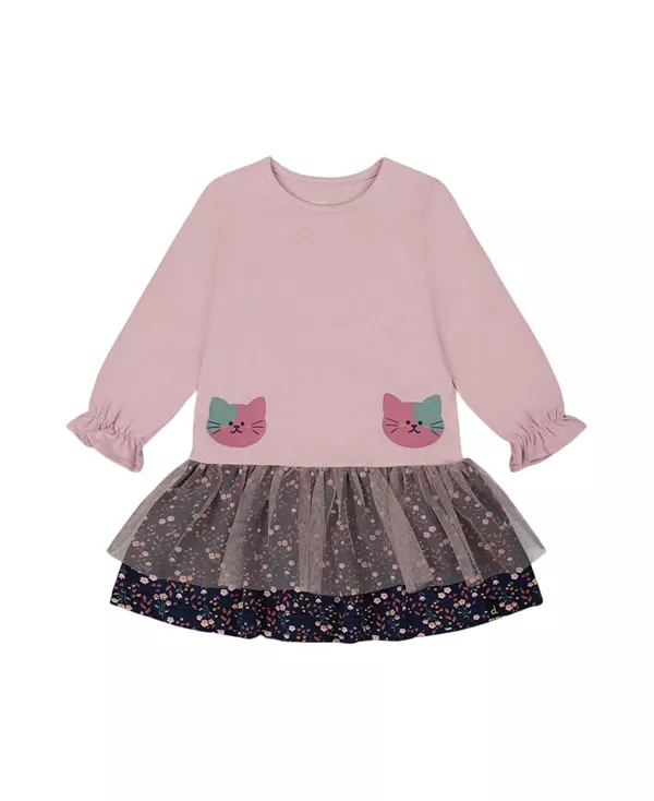 Двухкомпонентное платье для девочек - для малышек Deux Par Deux, розовый
Двухкомпонентное платье для девочек - для малышек Deux Par Deux, розовый