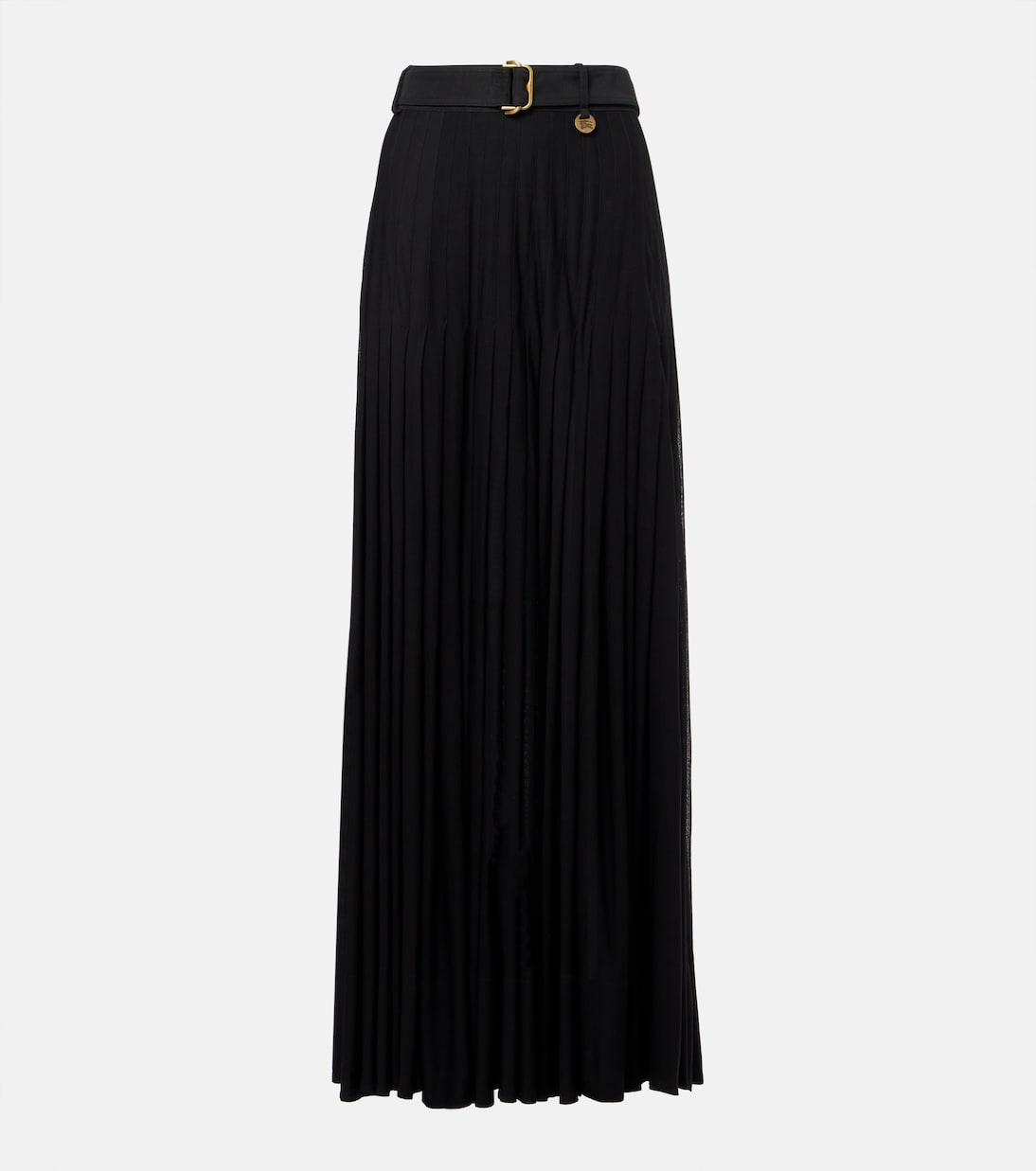 Юбка макси из плиссированной хлопковой смеси Burberry, черный
Юбка макси из плиссированной хлопковой смеси Burberry, черный