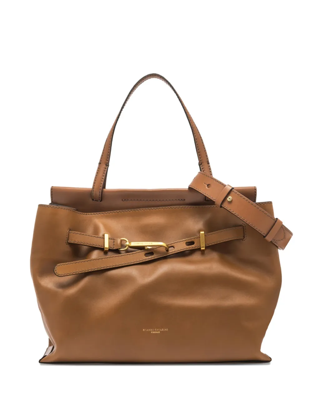 Кожаная сумка-тоут с застежкой-пряжкой GIANNI CHIARINI, коричневый
Кожаная сумка-тоут с застежкой-пряжкой GIANNI CHIARINI, коричневый
