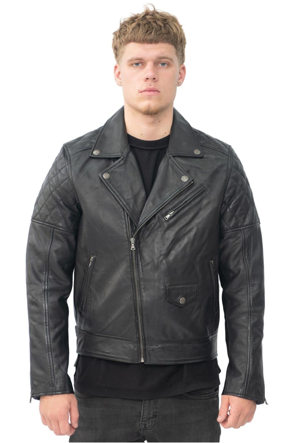 Кожаная байкерская куртка gibraltar с перекрестной молнией Infinity Leather, черный
Кожаная байкерская куртка gibraltar с перекрестной молнией Infinity Leather, черный