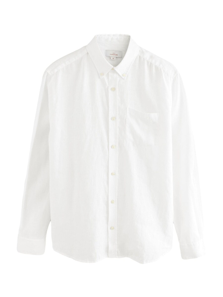 Рубашка на пуговицах классического кроя Next, белый
Рубашка на пуговицах классического кроя Next, белый