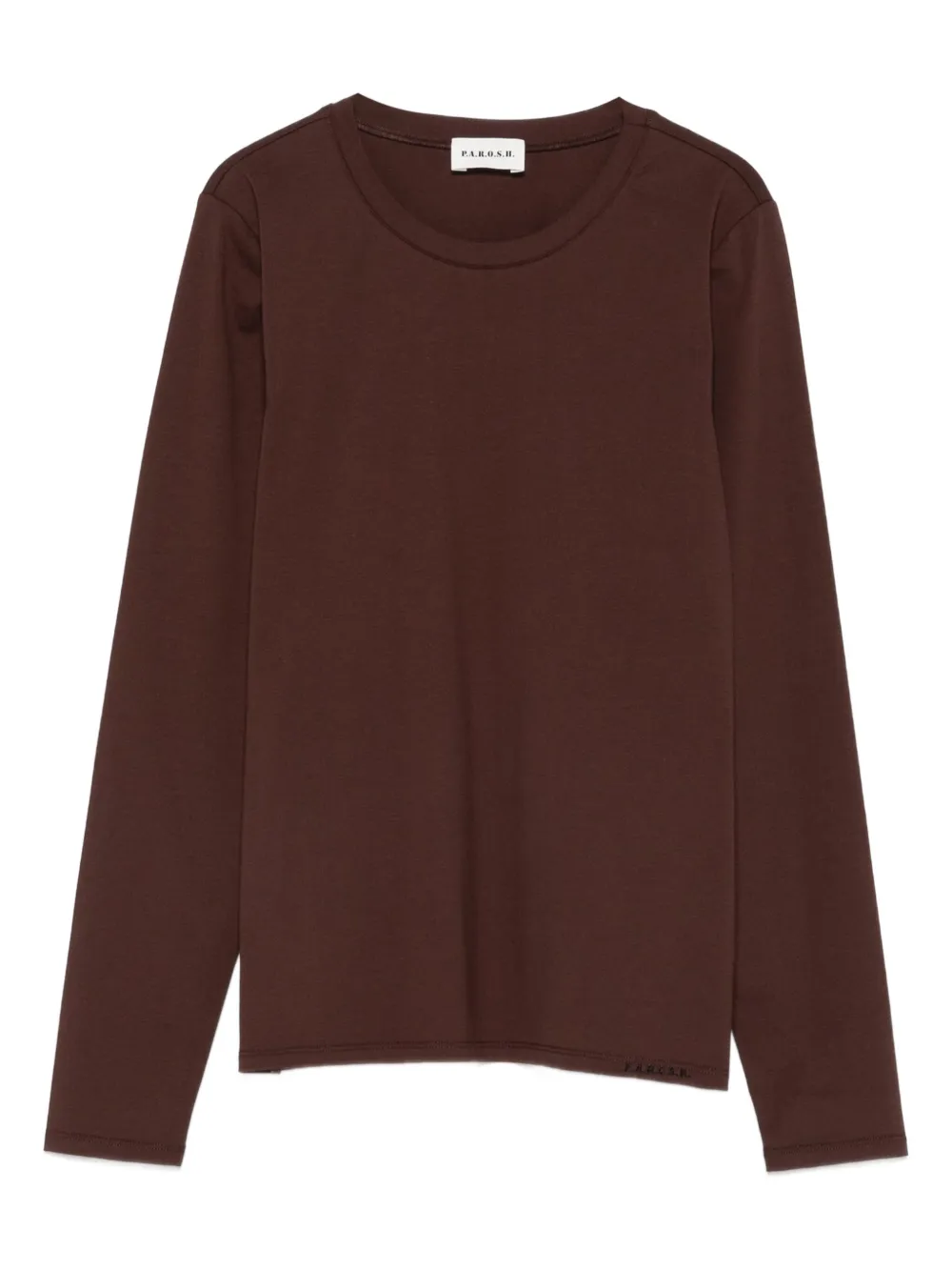 Хлопковая футболка с длинными рукавами P.A.R.O.S.H., коричневый
Хлопковая футболка с длинными рукавами P.A.R.O.S.H., коричневый