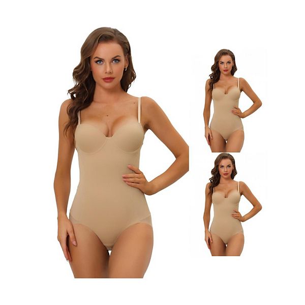 3 упаковки женского комбинезона с регулируемыми лямками и корректирующим эффектом Allegra K, Beige
3 упаковки женского комбинезона с регулируемыми лямками и корректирующим эффектом Allegra K, Beige