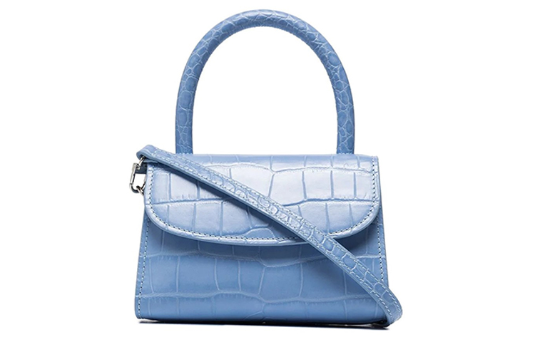 Кожаная сумка с клапаном, портативная сумка через плечо, миниатюрная женская сумка на плечо синяя By Far
Кожаная сумка с клапаном, портативная сумка через плечо, миниатюрная женская сумка на плечо синяя By Far