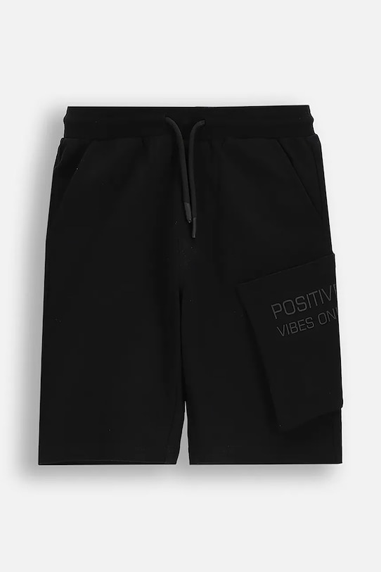 Хлопковые детские шорты Coccodrillo, черный 
Хлопковые детские шорты Coccodrillo, черный