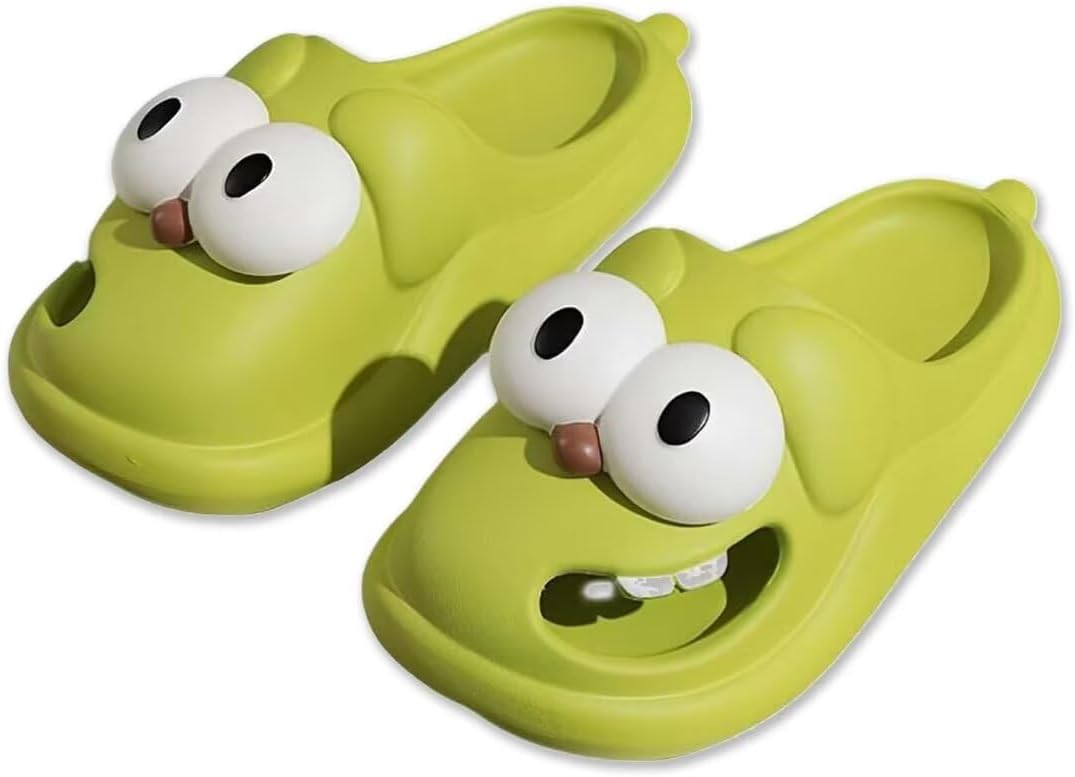 Детские тапочки OJXTRDE с поцелуем на языке, милые тапочки с большой мордочкой собаки, забавные 3D мультяшные тапочки с нескользящей толстой подошвой, EVA тапочки для дома и улицы для девочек и мальчиков, зеленый
Детские тапочки OJXTRDE с поцелуем на языке, милые тапочки с большой мордочкой собаки, забавные 3D мультяшные тапочки с нескользящей толстой подошвой, EVA тапочки для дома и улицы для девочек и мальчиков, зеленый