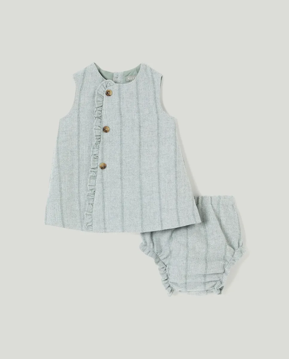 Маленькая девочка елочка скрещена боковыми пуговицами Coconut El Corte Inglés, нежно-голубой
Маленькая девочка елочка скрещена боковыми пуговицами Coconut El Corte Inglés, нежно-голубой