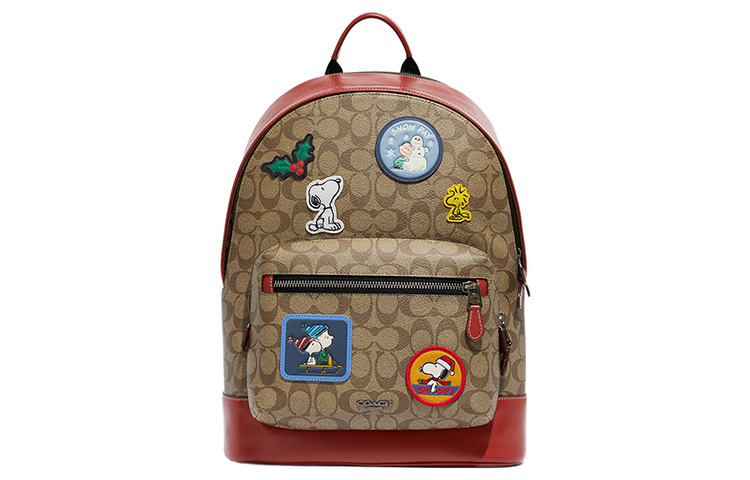 PEANUTS Collaboration Рюкзак большой женский из вощёного холста с замшей цвета хаки COACH
PEANUTS Collaboration Рюкзак большой женский из вощёного холста с замшей цвета хаки COACH