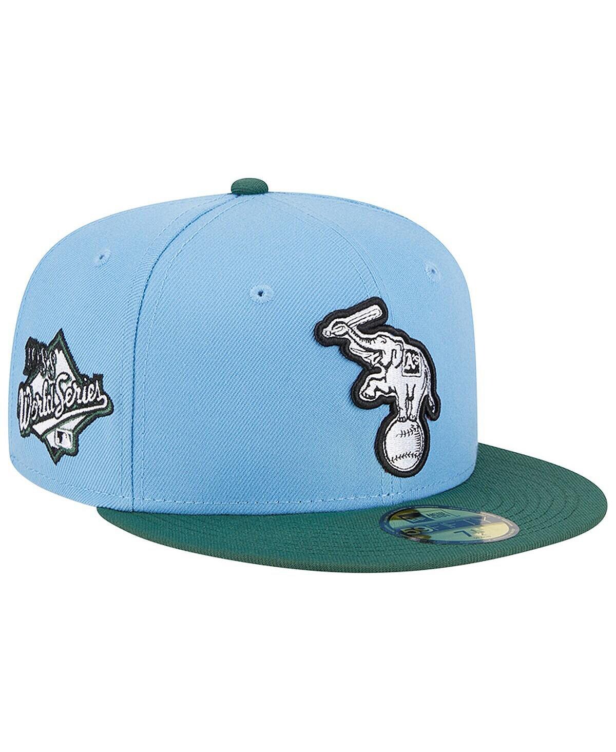 Мужская облегающая шляпа небесно-голубого цвета с кинзой Oakland Athletics World Series 1988 59FIFTY New Era
Мужская облегающая шляпа небесно-голубого цвета с кинзой Oakland Athletics World Series 1988 59FIFTY New Era