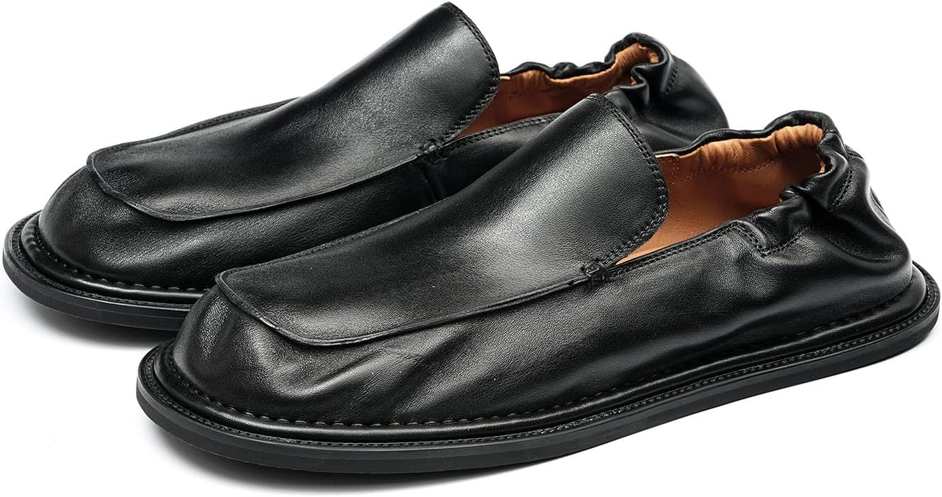Мужские лоферы Santimon из мягкой кожи - эластичная задняя часть, ультра-гибкая обувь для делового стиля, легкие повседневные мокасины для путешествий, работы и повседневного комфорта, черный
Мужские лоферы Santimon из мягкой кожи - эластичная задняя часть, ультра-гибкая обувь для делового стиля, легкие повседневные мокасины для путешествий, работы и повседневного комфорта, черный